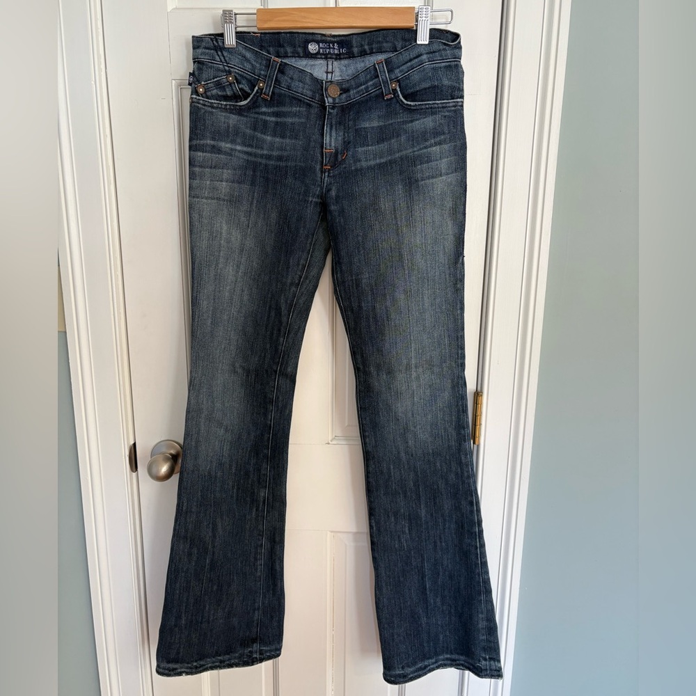 Vintage Rock & Republic low rise flare jeans, size 29